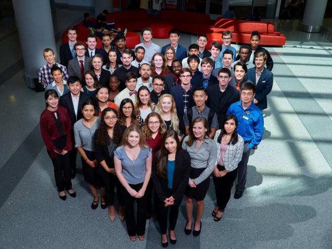 A cohort of the Research Experience for Undergrads at Georgia Tech