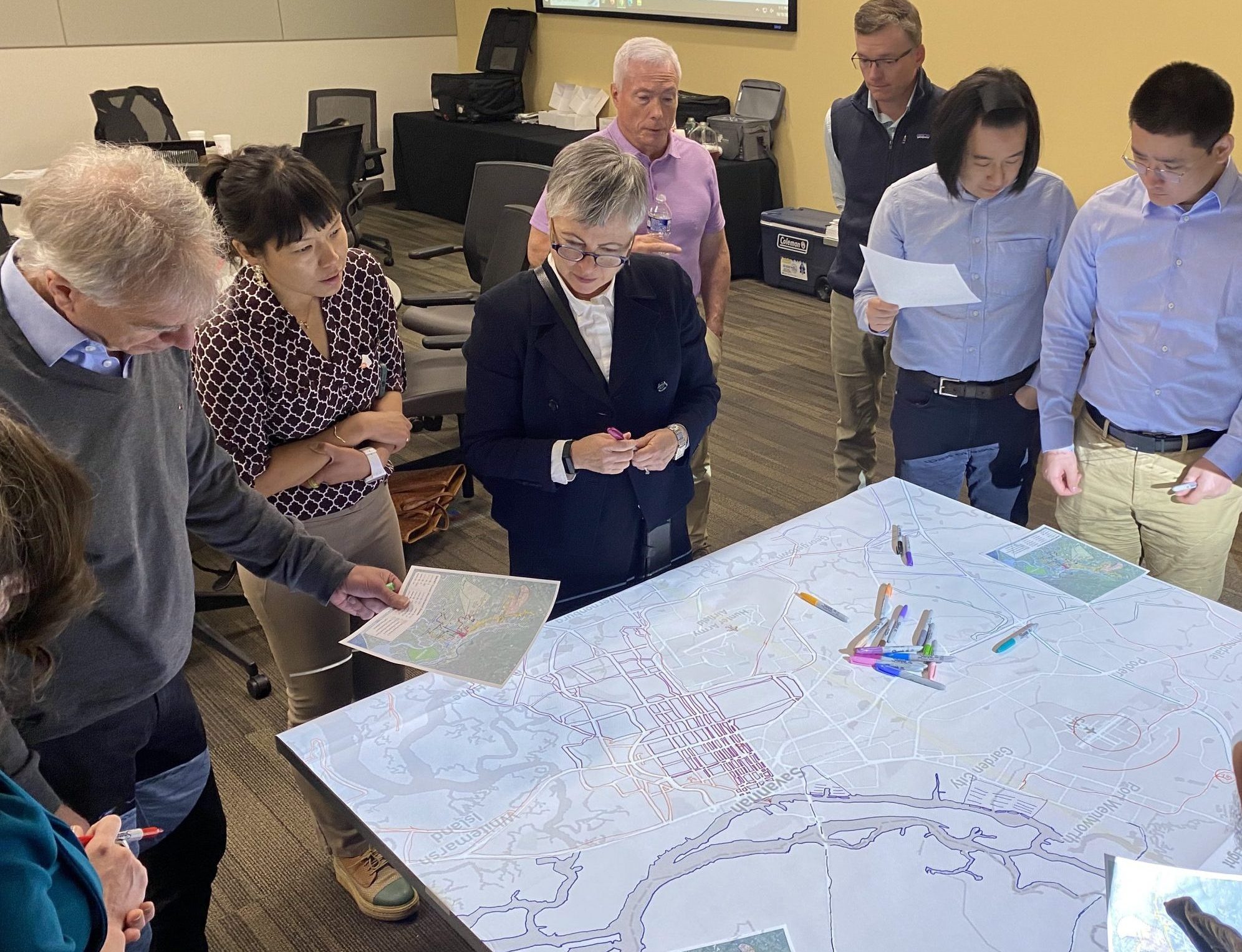 The Chatham County Connect team reviews their expansion plan.