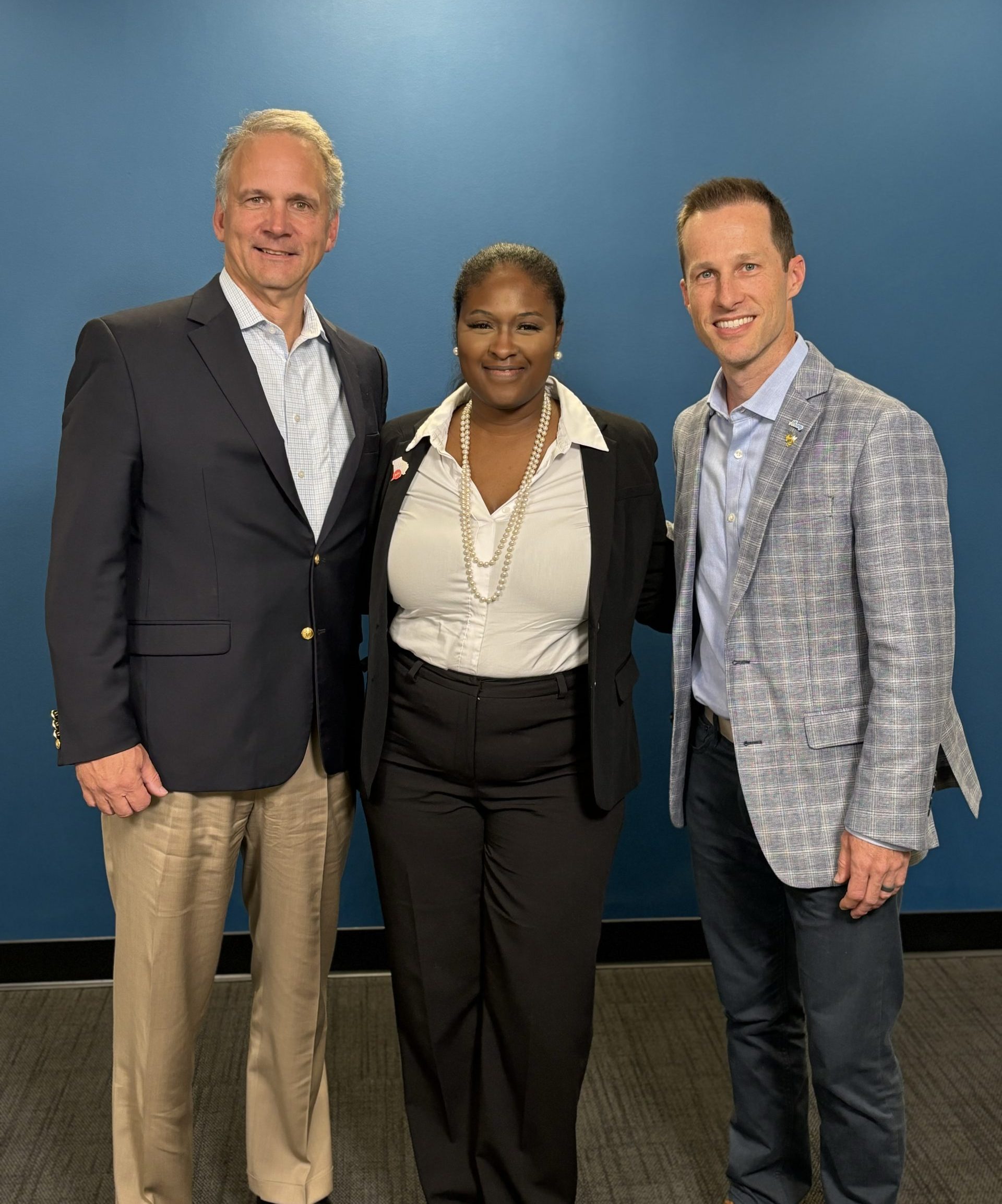 The 2024 Leaders Program Albany, Georgia team: Chris Hatcher, Tonita McKnight, and Jud Savelle.