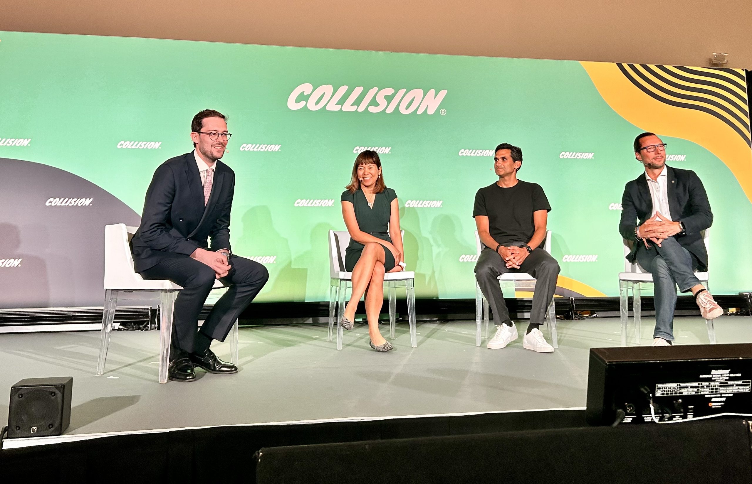 Debra Lam sits on a panel at the 2024 Collision Conference.